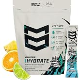 MTN OPS Hydrate Sugar Free Electrolyte Packets, Hush Summit Surge | 1,000mg+ Electrolytes for Enhanced Hydration, Recovery and Recharging, Great for On-The-Go