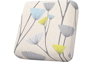 hyha Printing Sofa Couch Cushion Covers, Replacement Individual Seat Cushion Covers, Magic Sofa Covers Washable for Sectional Pets, Pattern Sofa Slipcovers (1 Cushion Armchair, Dandelion Flower)