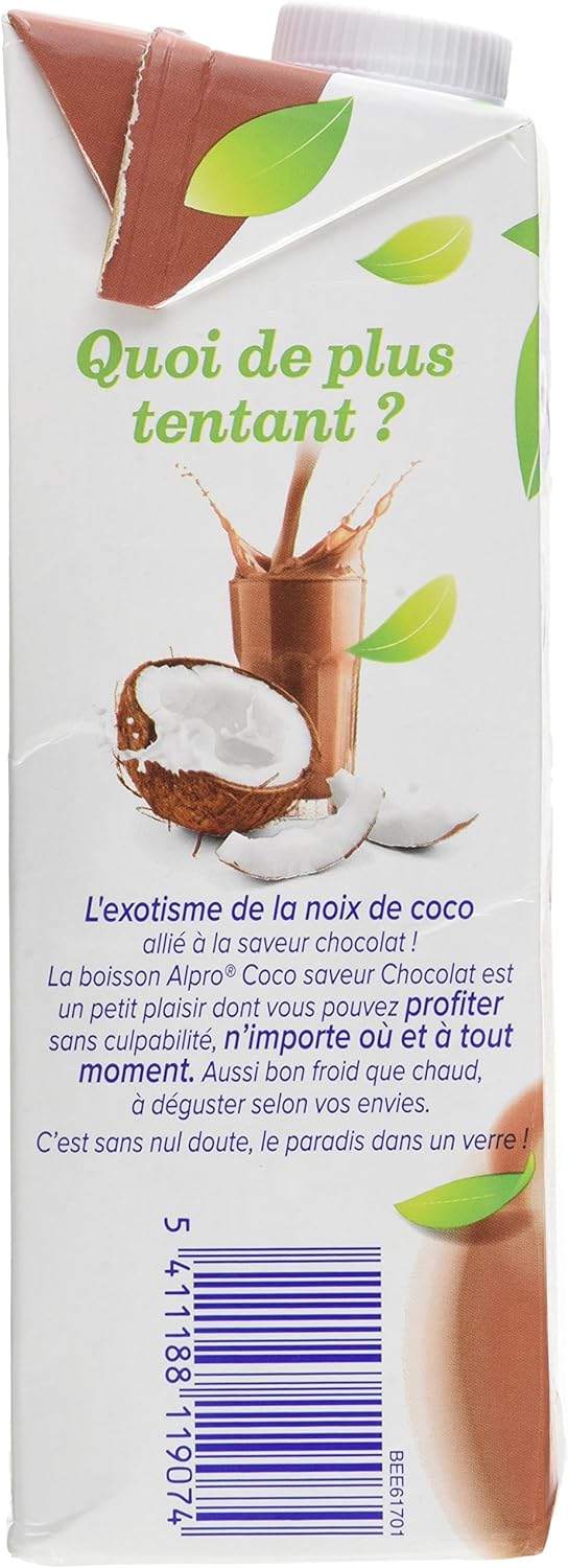 Alpro Boisson A Base De Noix De Coco Saveur Chocolat Amazon Fr