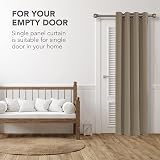 Deconovo Thermal Curtain Eyelet Taupe 55 x 69 Inch Blackout One Panel view 4