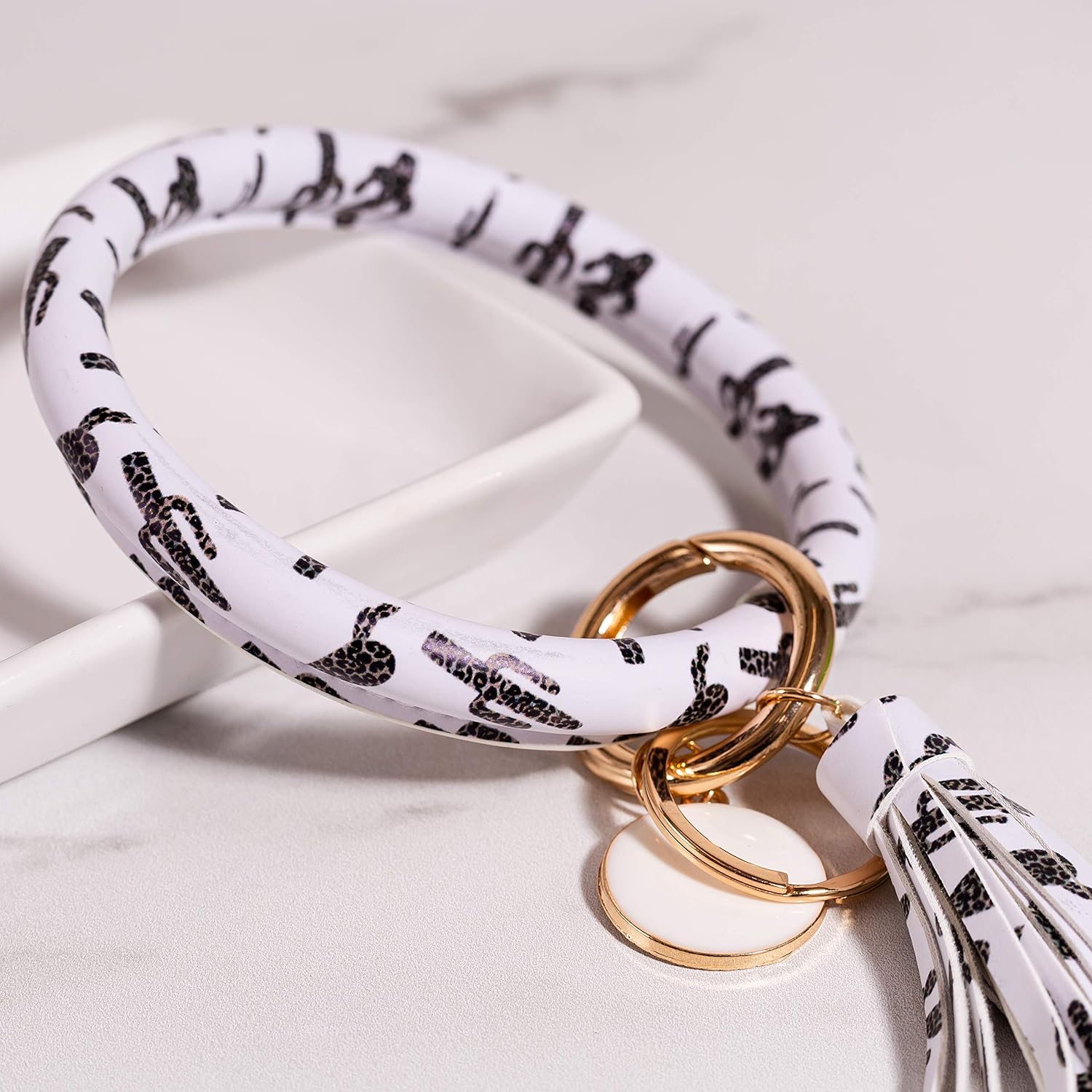 Keyrings & Keychains Detachable Key Ring For Women Leather Keychain