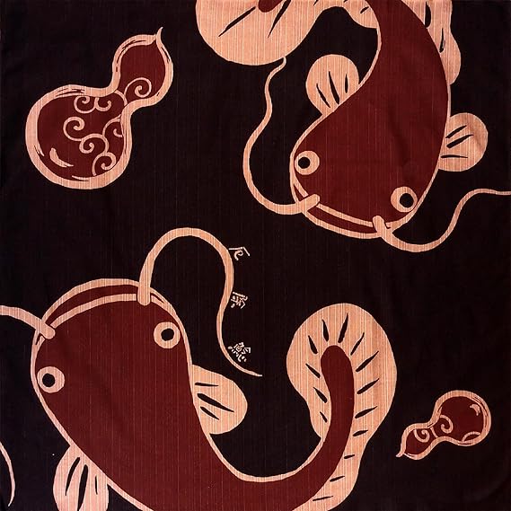 Japonmania – Furoshiki-Tuch 90 x 90 cm braun – Namazu