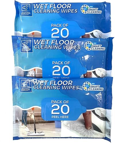 TDBS The Dustpan and Brush Store Wet Floor Cleaning Wipes 60 Pack