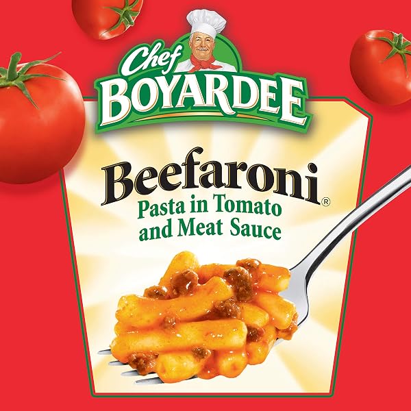 CHEF BOYARDEE BEEFARONI PASTA IN TOMATO AND MEAT SAUCE, 7.5 OZ