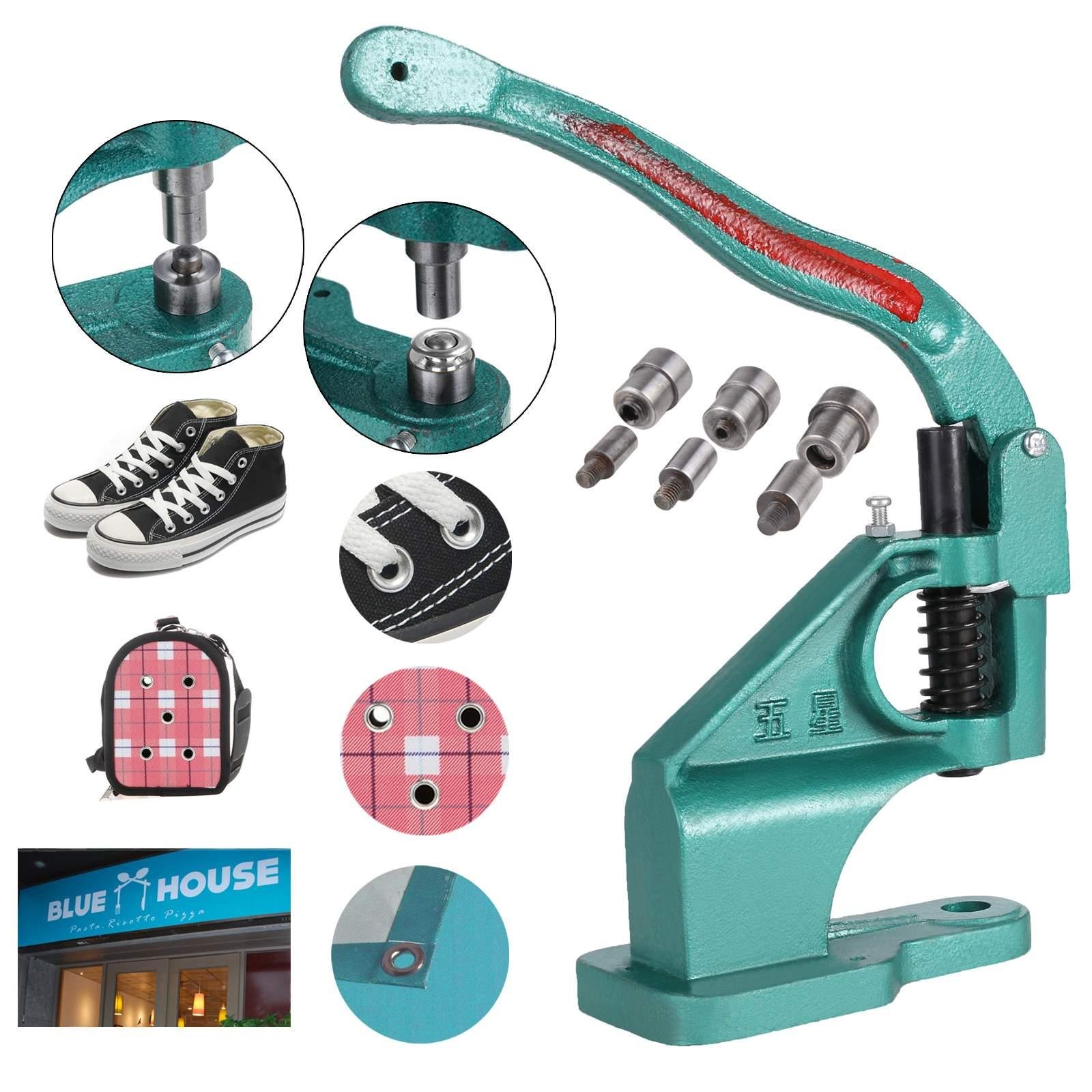 Grommet Machine Hand Press, Heavy Duty Grommet Tool With 3 Die (024