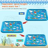 Chennyfun 68'' Splash Pad Sprinkler & Splash Play Mat Kids Water Toy view 3