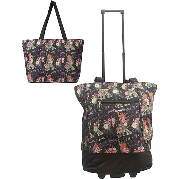 Amazon.com: New York XPress Rolling Tote Bag/Rolling Tote with