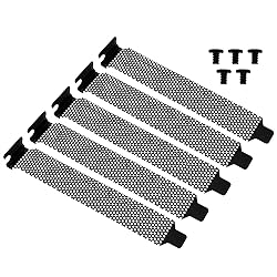 Mutai PCI Slot Cover 5PCS Black PCI Bracket Vented
