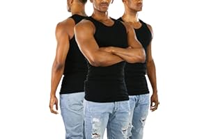 ToBeInStyle Men’s Workout A-Shirt Long Muscle Shirt Tank Top