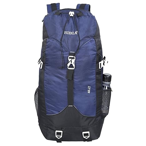 S Sibia Casual Black Travel Light Mountain Rucksack/Hiking/Trekking Bag/Backpack for Men Women-45 Ltrs-Navy