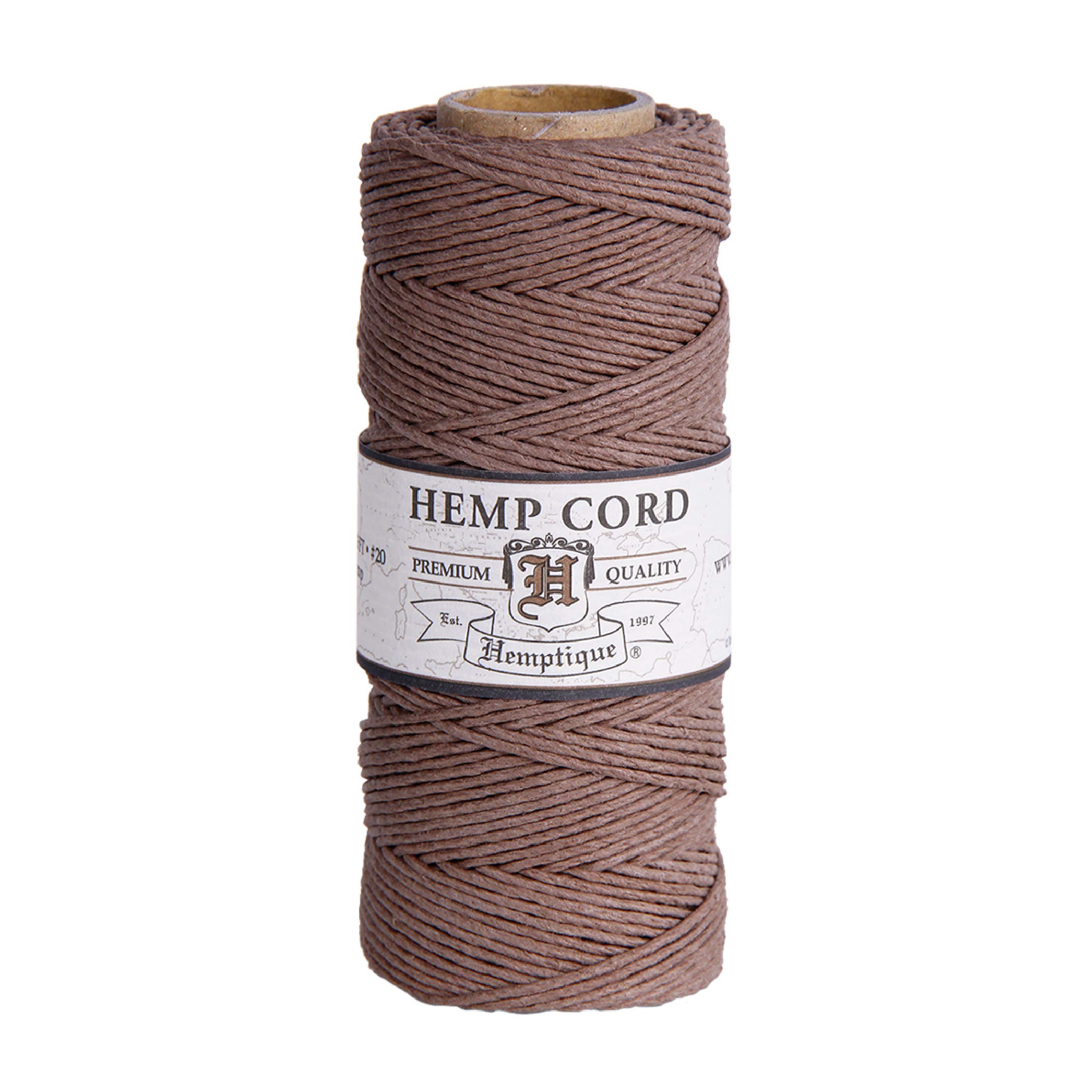 Hemptique Hemp Cord Spool 20lb 205'-Light Brown, Other, Multicoloured