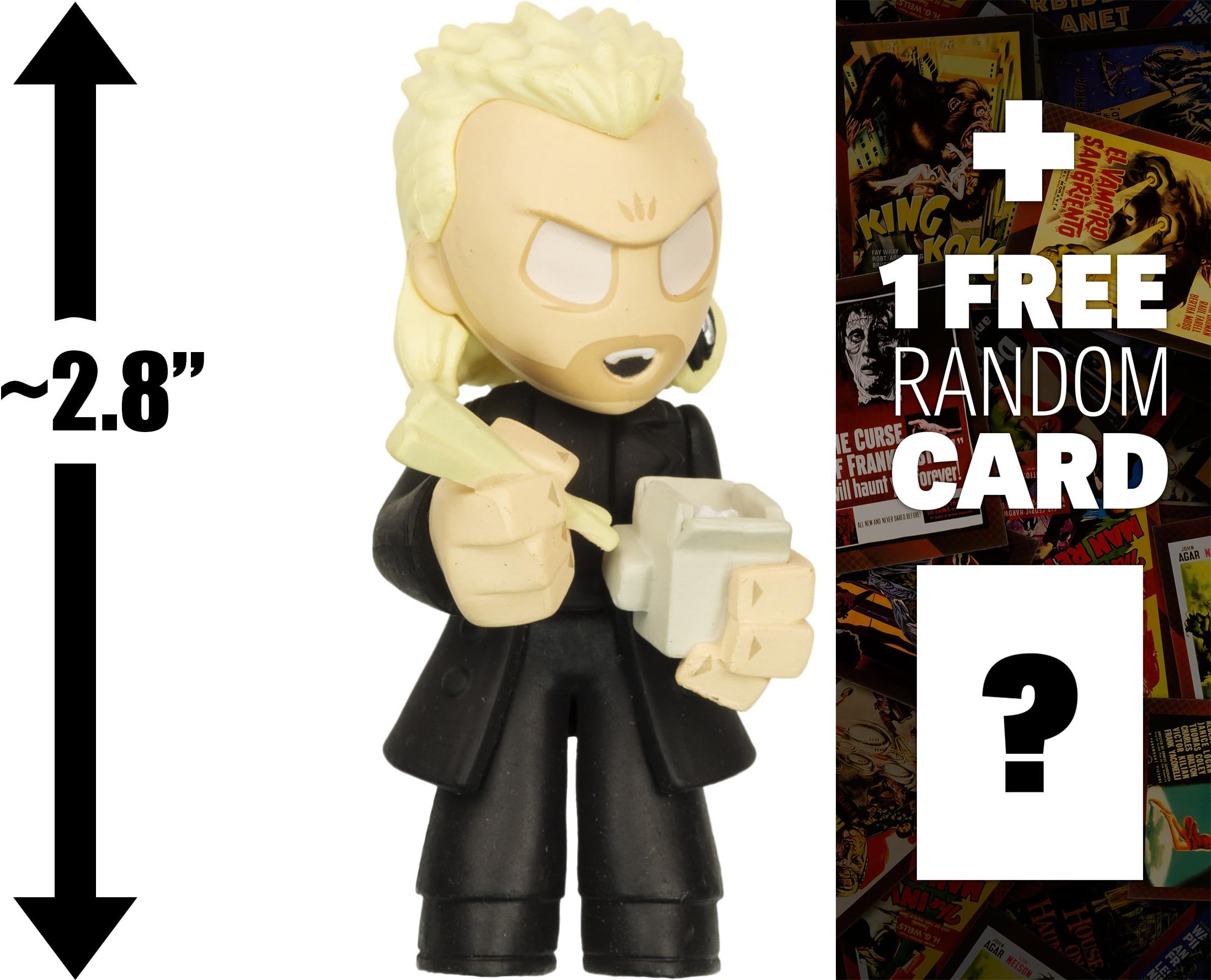 Lost Boys David (The 2.8" Horror Classics x Funko Mystery Minis Vinyl Mini-Figure Series #2 + 1 Free Horror Movie Trading Card Bundle