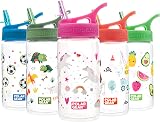 Polar Gear Kids Water Bottle 400ml Unicorn BPA Free Leakproof with Straw