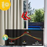 Deconovo Thermal Insulated Room Darkening Curtain 52x90 Beige 1 Panel view 2