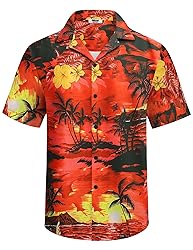 COOFANDY Men's 2 Piece Outfits Hawaiian Casual