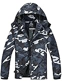ELLSWOS Men's Waterproof Raincoat Lightweight Rain