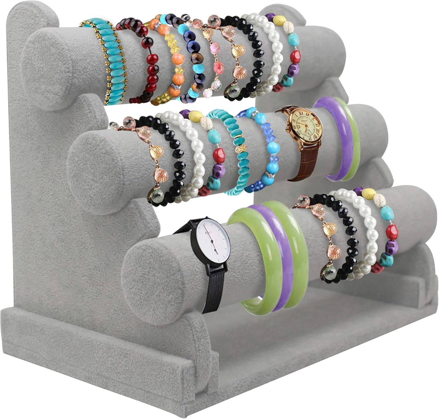 Bracelet Holder with Three Tier Rack 