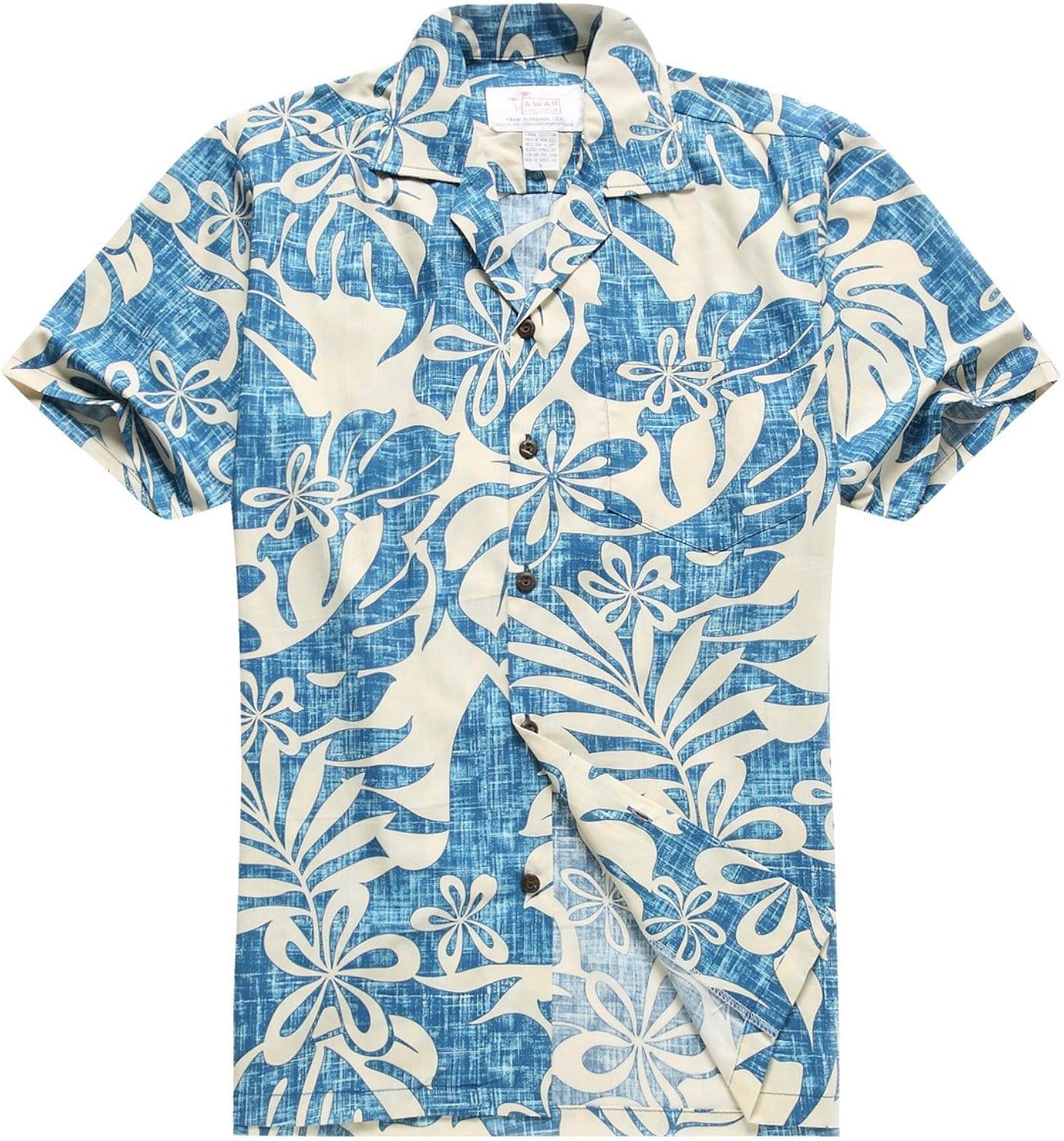 Made in Hawaii Men's Hawaiian Shirt Aloha Shirt in Vintage Floral and