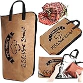 BBQ Blanket for Resting Meat, Puxinargo Brisket Blanket Meat Resting Bag for Smoking, Grilling Meat Insulated Resting Bag with Wide Mouth & Reinforced Handles for Large Brisket/Turkey, Large 23"