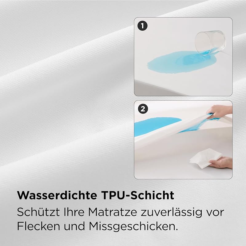 Matratzenbezug 90 x 200 x 30 cm - Encasing Milbenbezug Anti-Milben