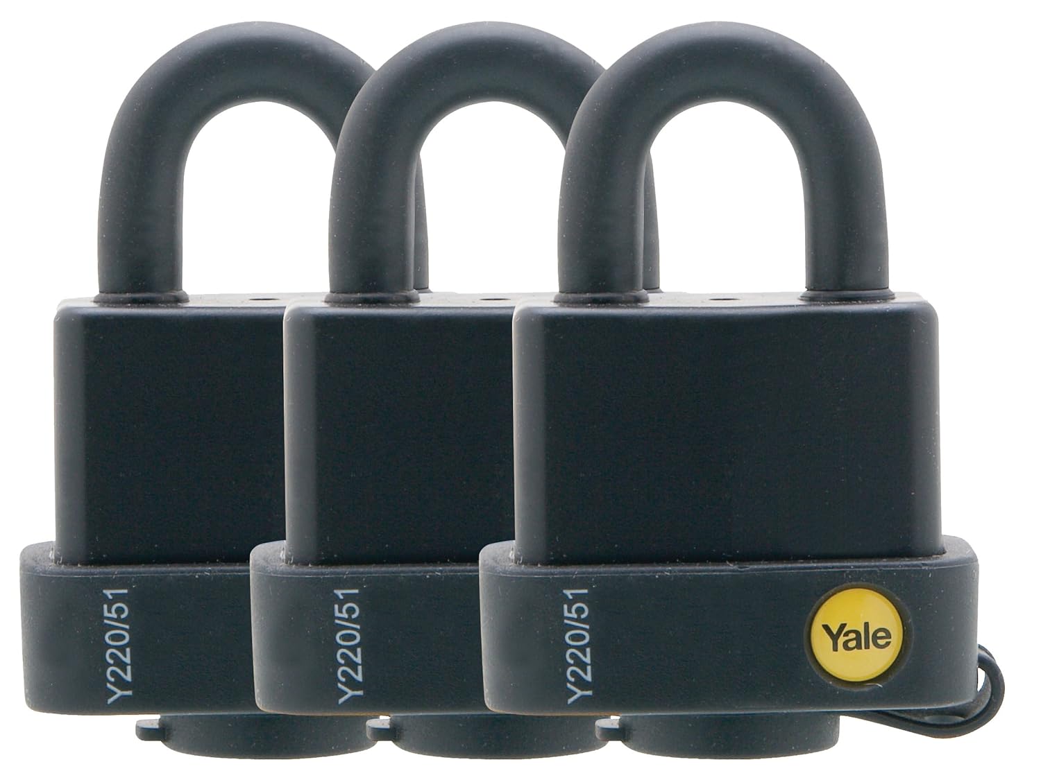 Yale Locks YALY220513PK 51 mm Weatherproof Padlock (Pack of 3) Amazon
