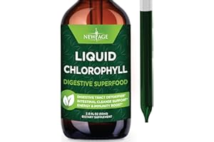 NEW AGE Chlorophyll Liquid Drops - Natural Concentrate – Energy Booster, Digestion and Immune System Supports, Internal Deodorant, Liver Function - (2 Fl Oz (Pack of 1))