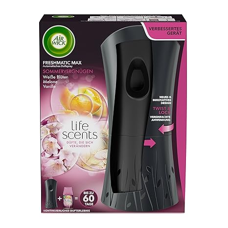Air Wick Freshmatic Max Automatisches Duftspray Starter-Set (inkl. Nachfüller Sommervergnügen)