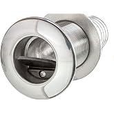 Attwood 66553-3 Stainless Steel Barbed Scupper Valve, 1-1/2-Inch | Rubber flap helps reduce backwash; concealed, corrosion-proof fasteners; for above-waterline installation