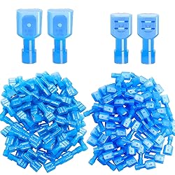 Twidec/100PCS Nylon Spade Connectors Kit 16-14