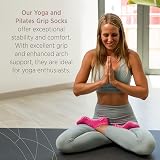 All Things Accessory Non-Slip Yoga & Pilates Socks 3 Pairs UK 4-8 view 4