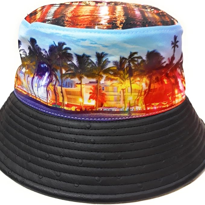 Miami Beach Bucket Hat (one size fits most, Bucket Hat