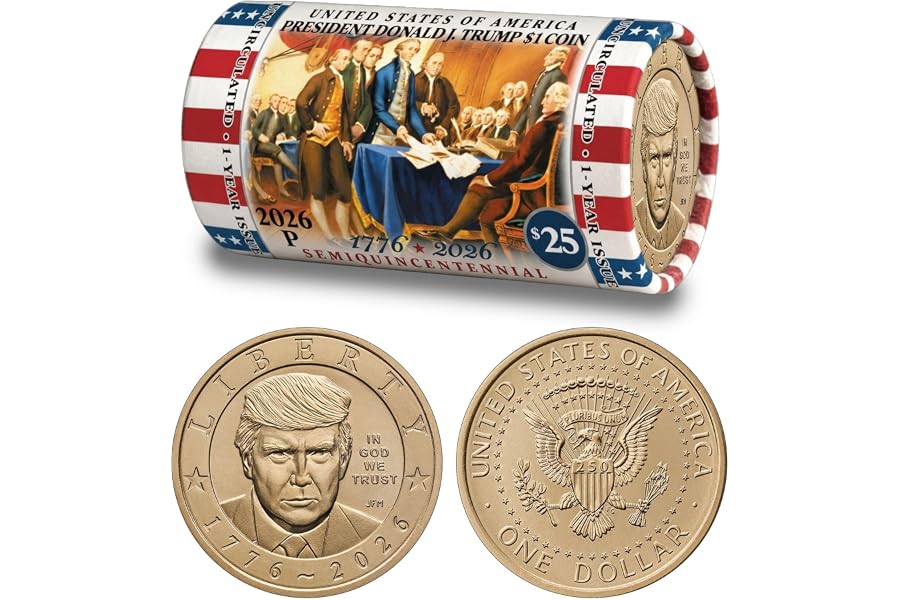 Gift Idea: Trump 2026 America's 250th Coin Roll
