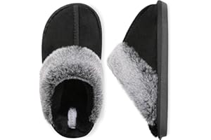 Besroad Kids Slippers Girls Boys Fuzzy House Slippers Warm Memory Foam House Shoes Soft Plush Bedroom Slippers Slides Indoor Outdoor