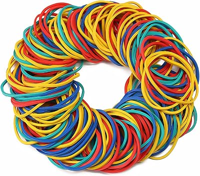ZZLBZN 400 Grams Elastic Rubber Bands 38mm Thick Stretchy Natural Color