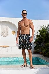Lzzidou Men's Swim Trunks Mesh Lining Bathing Suit