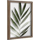 Kate and Laurel Blake Botanical 5F Framed Printed Glass Wall Art by Amy Peterson Art Studio; 16x20 Gold; Decorative Plant Art