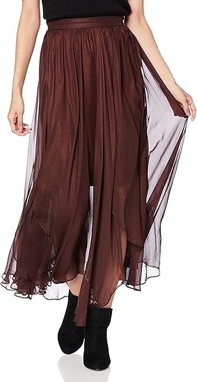 Amazon リリーブラウン 光沢シアスカート Lwfs5019 レディース Brd F スカート 通販