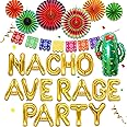 JeVenis Nacho Average Party Decoration Nacho Average Party Balloons Banner Fiesta Taco Balloons Fiesta Mexican Party Decoration