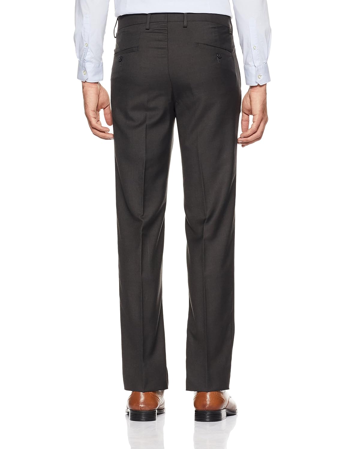 van heusen men's slim fit crepe formal trousers