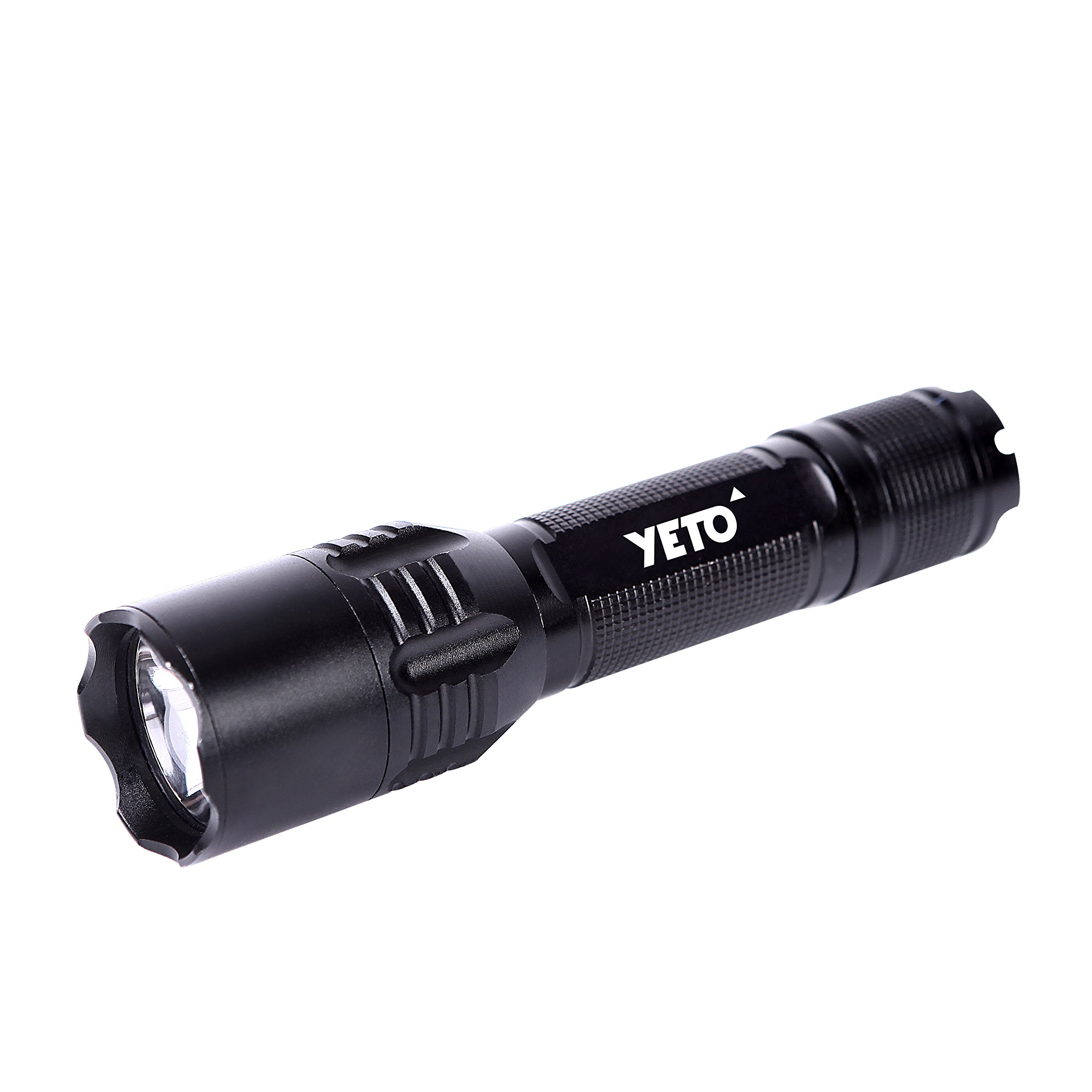 YETO Three-modes CREE XML-2 8W LED Self-defense Bezel Handheld Flashlight Torch
