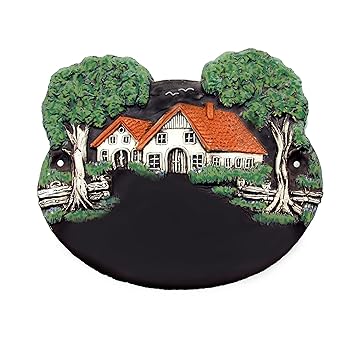 Amazon De Grosses Keramik Turschild Fur Die Haustur Mit Text