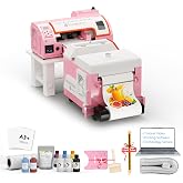B btransfer A3 M1630 Pro DTF Printer with Dryer Shaker Bundle, Auto Clean | Direct to Film with White Ink Circulation, Built-In Cutter, Ideal for Dark and Light Fabrics, Custom Apparel