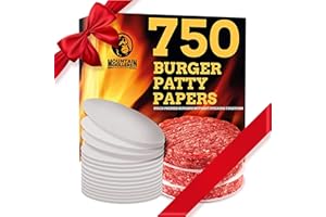 MOUNTAIN GRILLERS Hamburger Patty Paper - Wax Papers to Separate Frozen Pressed Patties - 750 Burger Sheets for Easy Release 