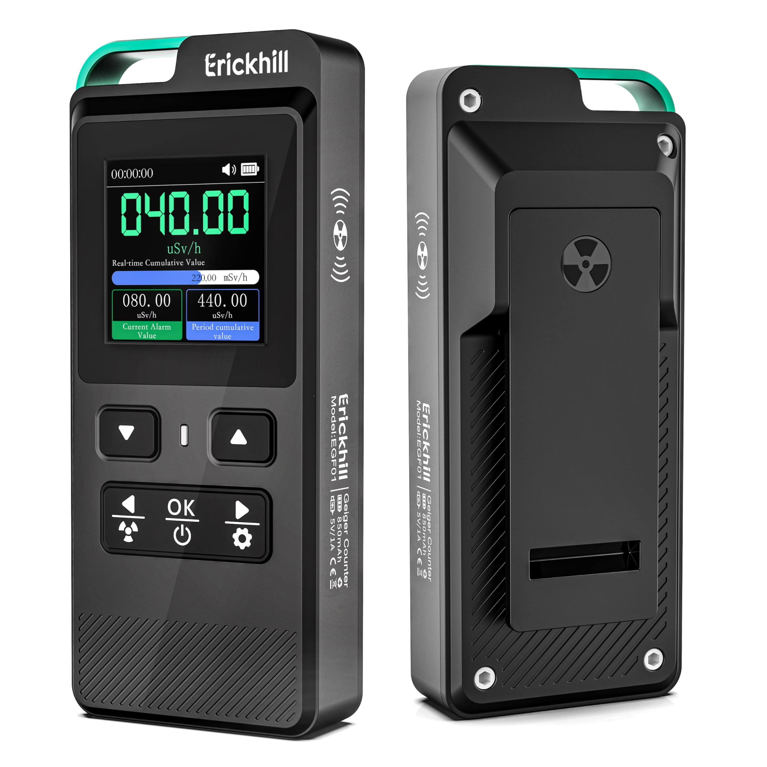 ERICKHILL Portable Geiger Counter, Nuclear
