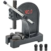 VEVOR Arbor Press, 0.5 Ton Manual Arbor Press, 4.6" Maximum Height, Cast Iron Heavy-duty Manual Desktop Arbor Press, Precision Hand Press for Stamping, Bending, Stretching, Forming