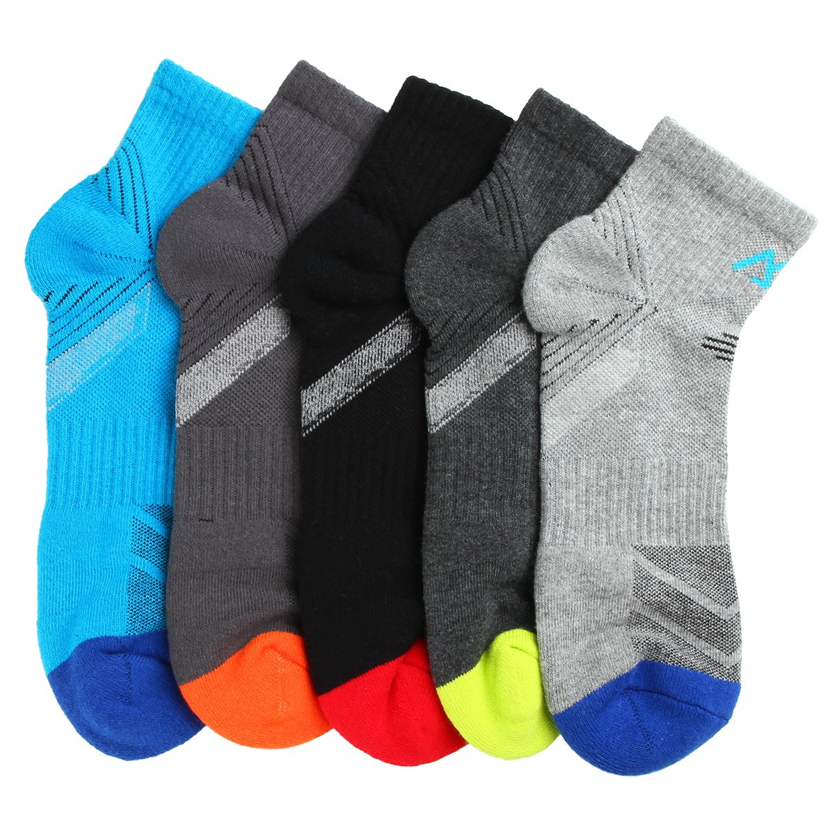 innotree Men's Hiking Socks, 5 Pairs Cotton Mid Cushioned Lightweight
