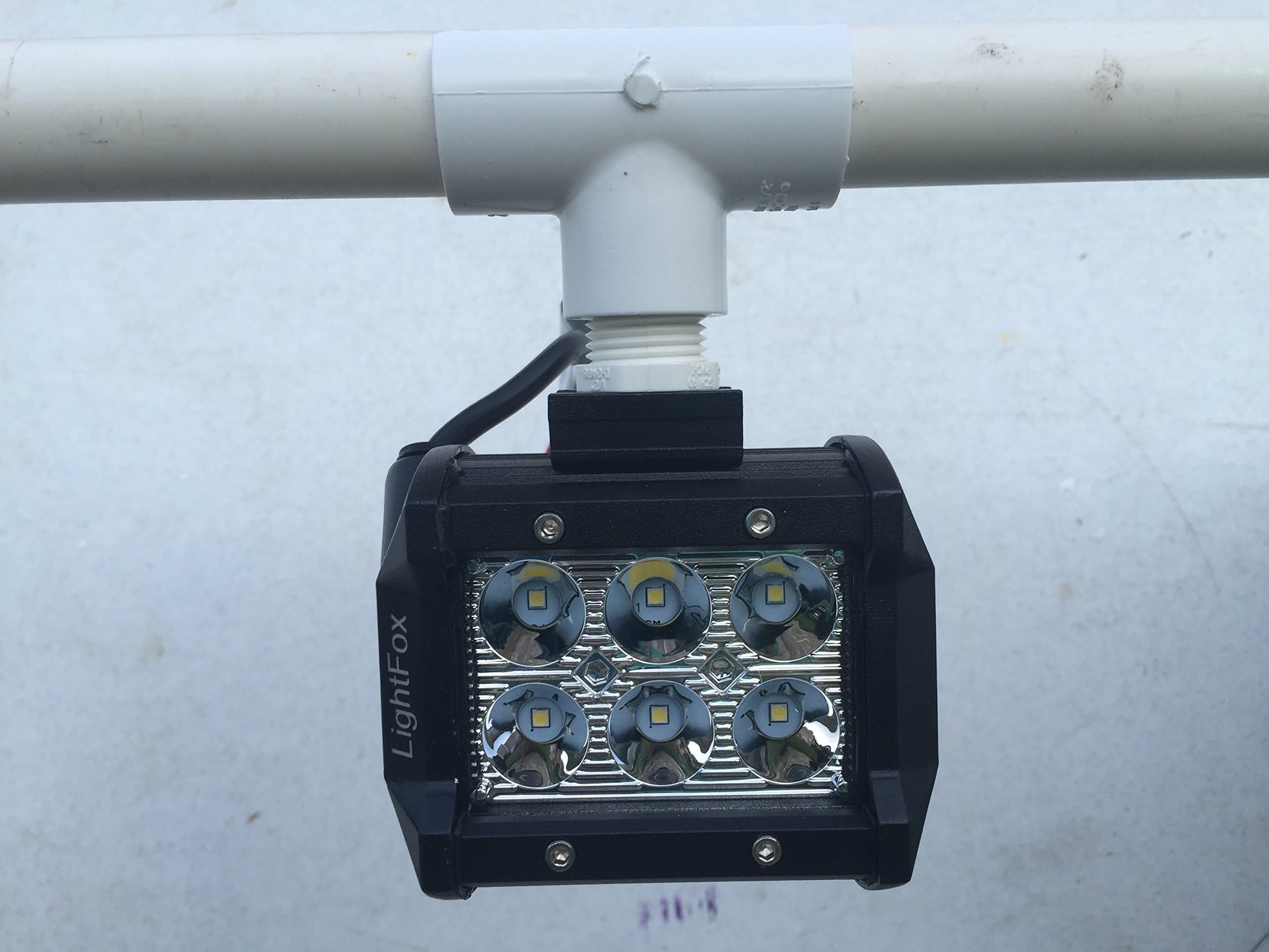 Flounder Gigging Light PVC Snap Head LED 18 Watts 1800 Lumens 12 Volt