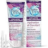 Hydro GYN Vaginal Moisturizer | Long Lasting for Intimacy & Vaginal Dryness | Hyaluronic Acid | Hormone Free | Pre and Post Menopausal | 4 oz Tube Includes Reusable Applicator