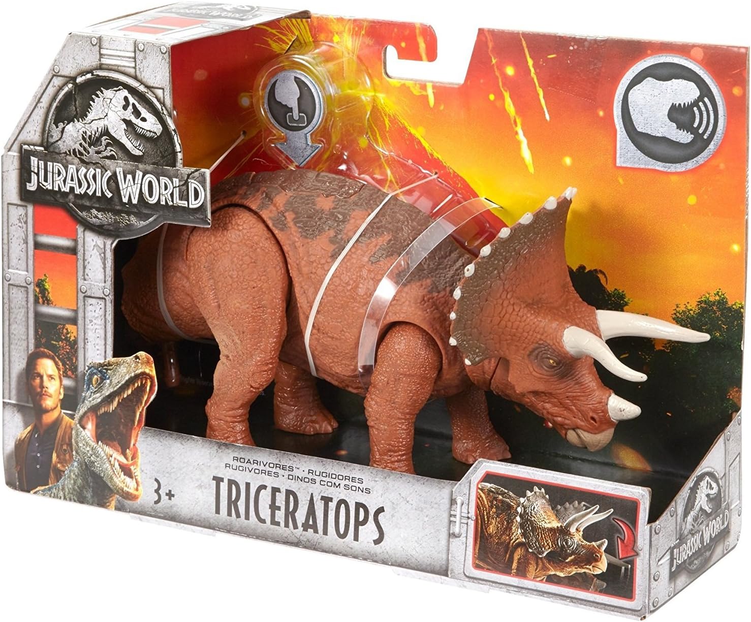 jurassic world mattel triceratops