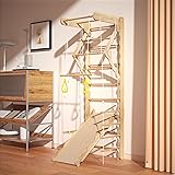 MulinsonFly 5-in-1 Wooden Indoor Jungle Gym for